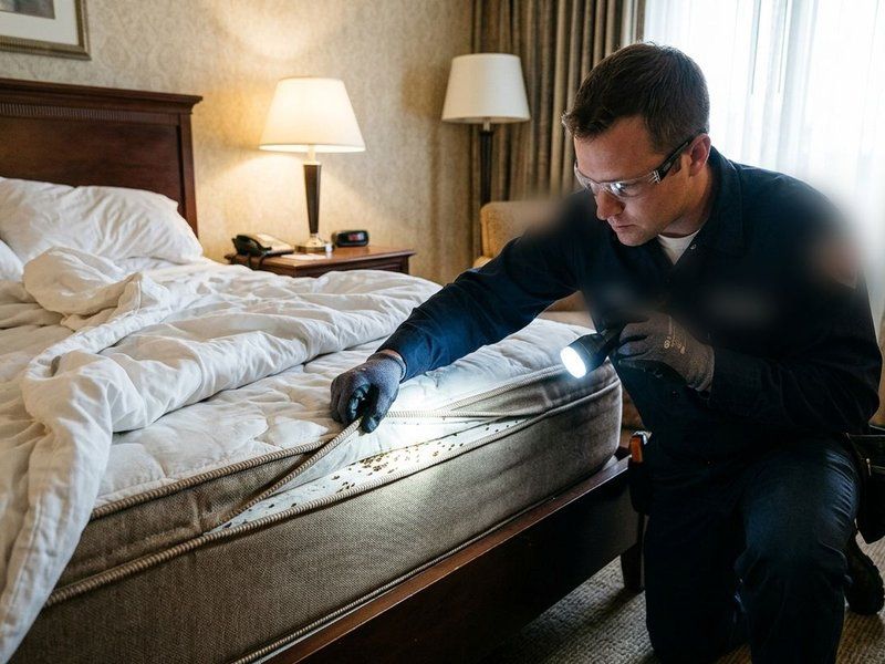Inspección y tratamiento preventivo de plagas en habitaciones de hoteles en Córdoba